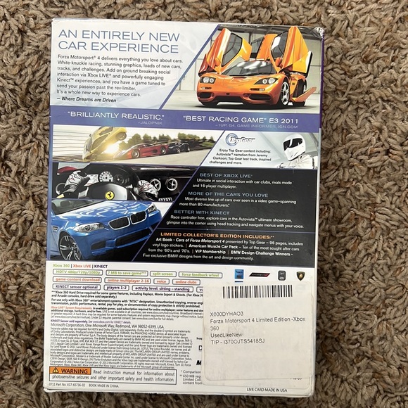 XBOX360 Forza Motorsport 4 Limited Collector’s Edition - Picture 2 of 4